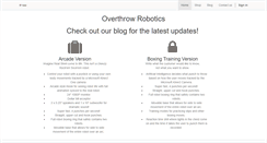 Desktop Screenshot of overthrowrobotics.com